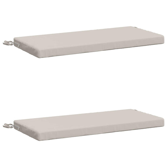 2-Piece Bench Cushions SOEST 2 pcs 100% Polyester White