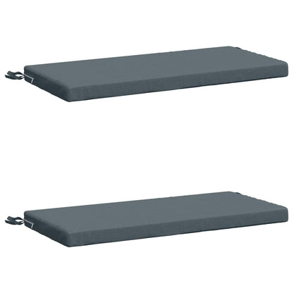 2-Piece Bench Cushions SOEST 2 pcs 100% Polyester Blue