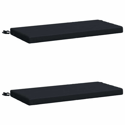 2-Piece Bench Cushions SOEST 2 pcs 100% Polyester Dark Blue