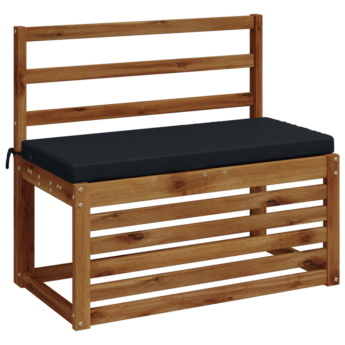 2-Piece Bench Cushions SOEST 2 pcs 100% Polyester Dark Blue
