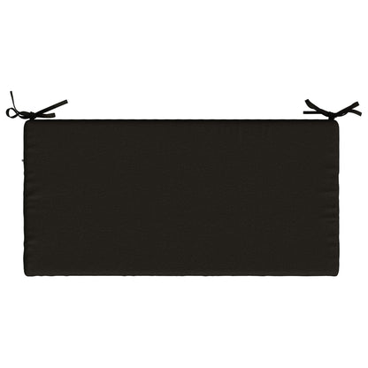Bench Cushion SOEST 100% Polyester Black 80 x 40 x 5 cm