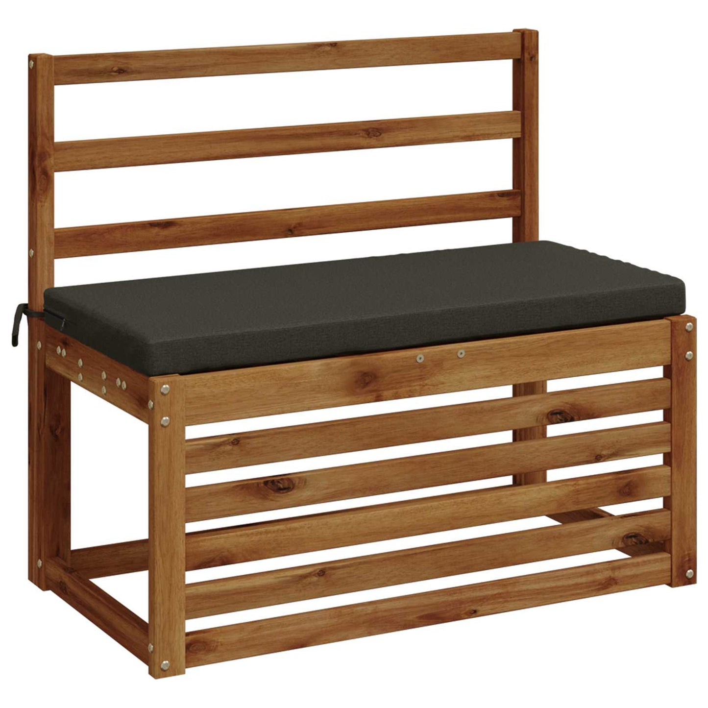 Bench Cushion SOEST 100% Polyester Anthracite 80 x 40 x 5 cm