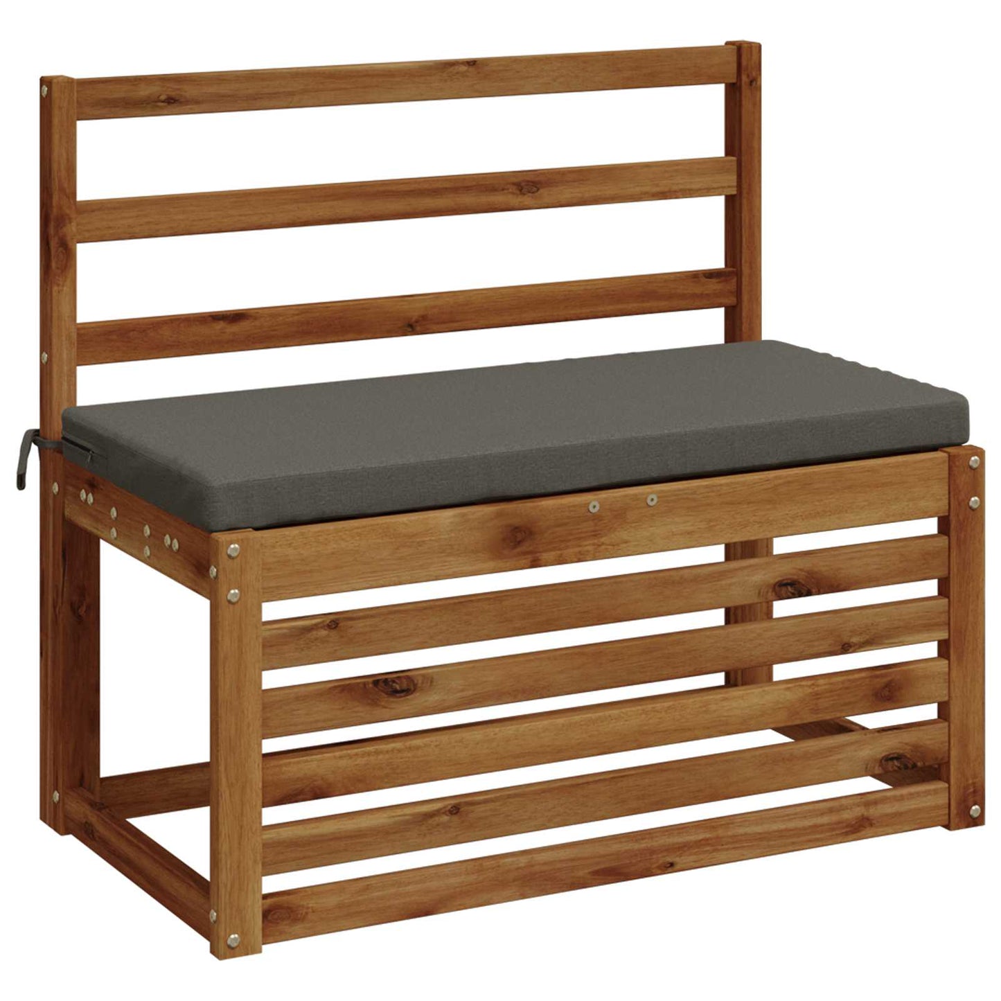 2-Piece Bench Cushions SOEST 2 pcs 100% Polyester Grey