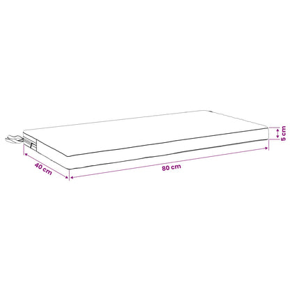 Bench Cushion SOEST 100% Polyester Cream 80 x 40 x 5 cm