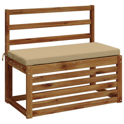 Bench Cushion SOEST 100% Polyester Beige 80 x 40 x 5 cm