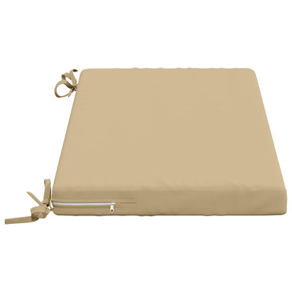 Bench Cushion SOEST 100% Polyester Beige 80 x 40 x 5 cm