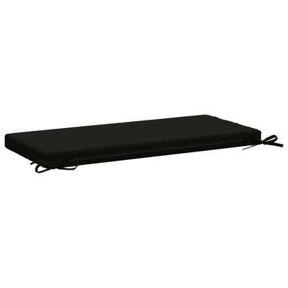 Bench Cushion SOEST 100% Polyester Black 80 x 40 x 5 cm