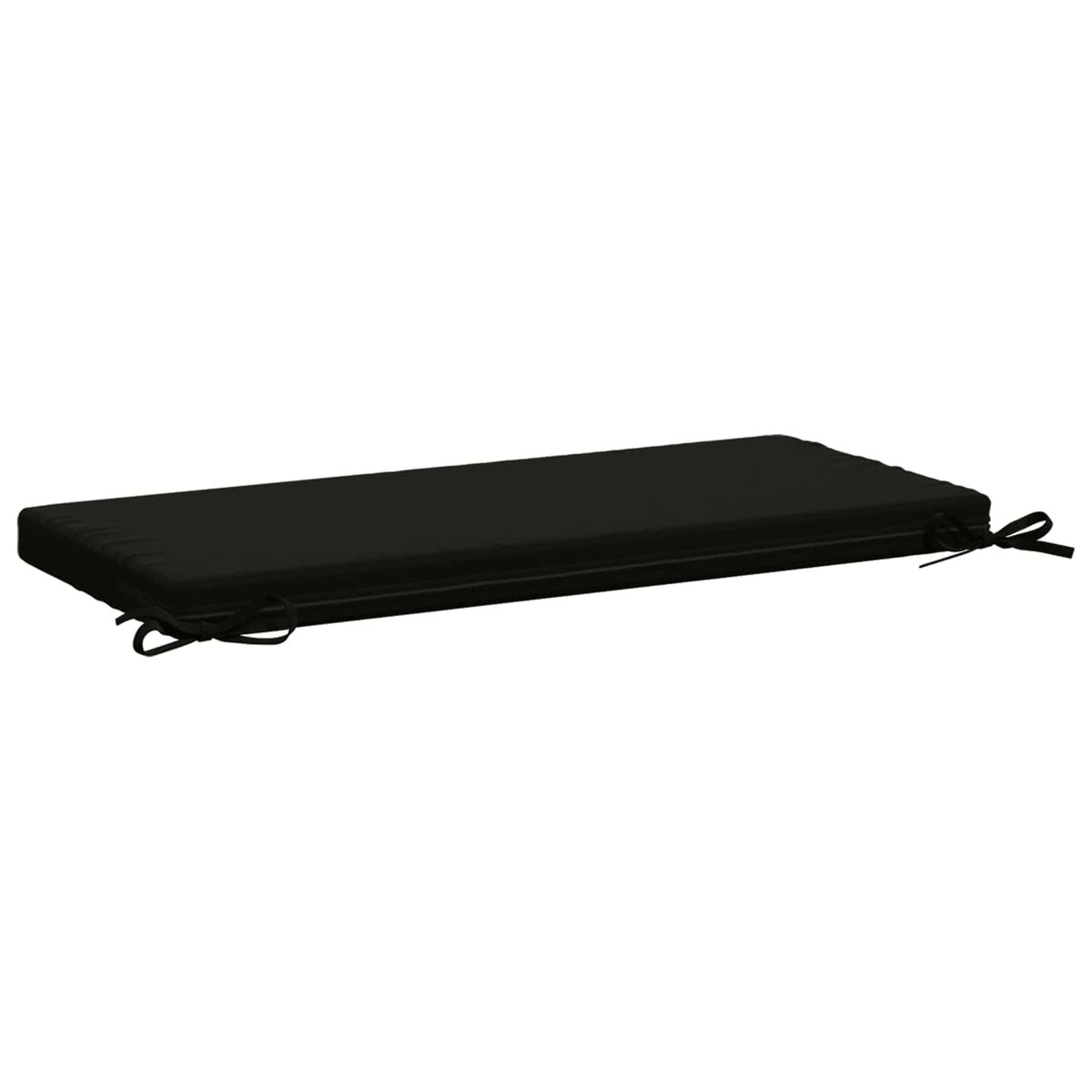 2-Piece Bench Cushions SOEST 2 pcs 100% Polyester Black