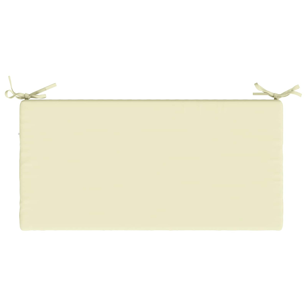 2-Piece Bench Cushions SOEST 2 pcs 100% Polyester Cream