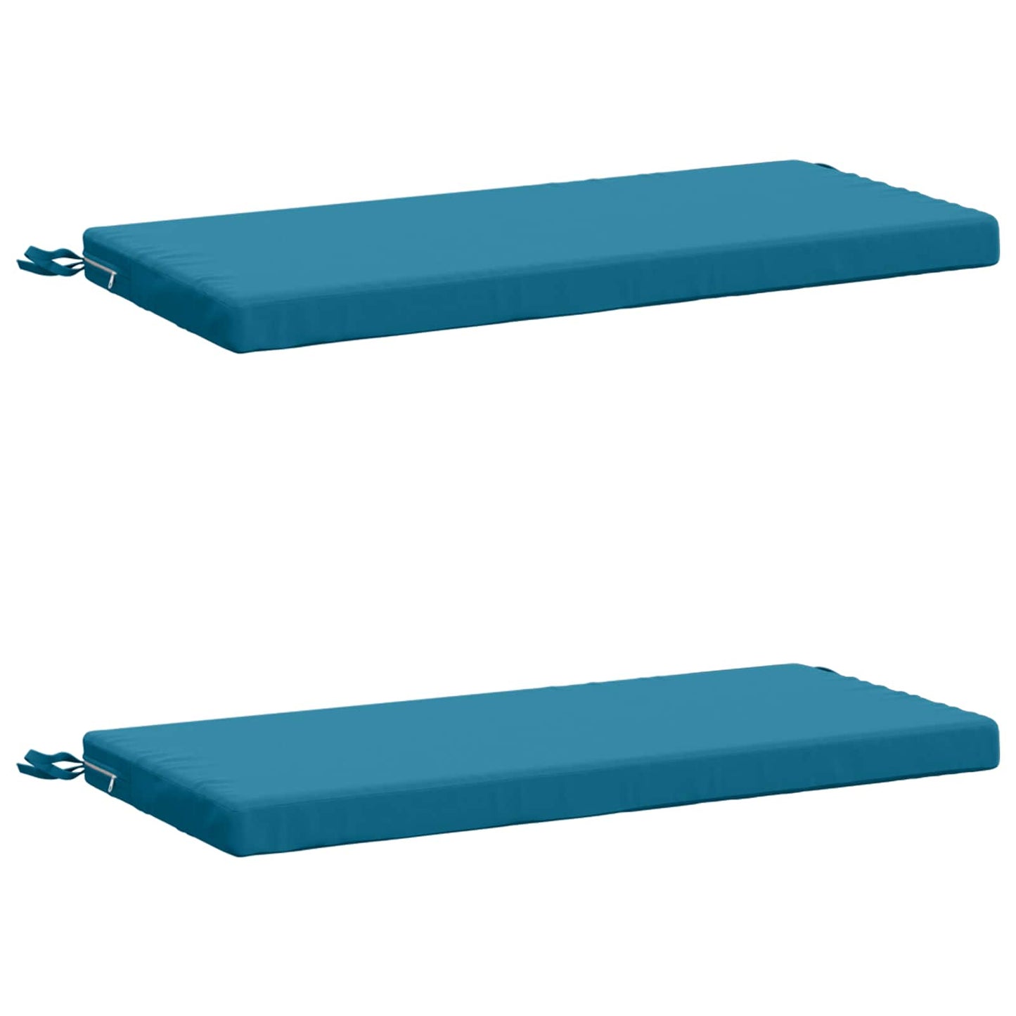 2-Piece Bench Cushions SOEST 2 pcs 100% Polyester Light Blue