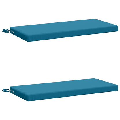 2-Piece Bench Cushions SOEST 2 pcs 100% Polyester Light Blue