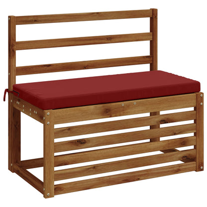 Bench Cushion SOEST 100% Polyester Wine Red 80 x 40 x 5 cm