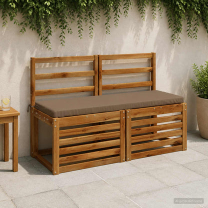 Bench Cushion SOEST 100% Polyester Taupe 120 x 40 x 5 cm