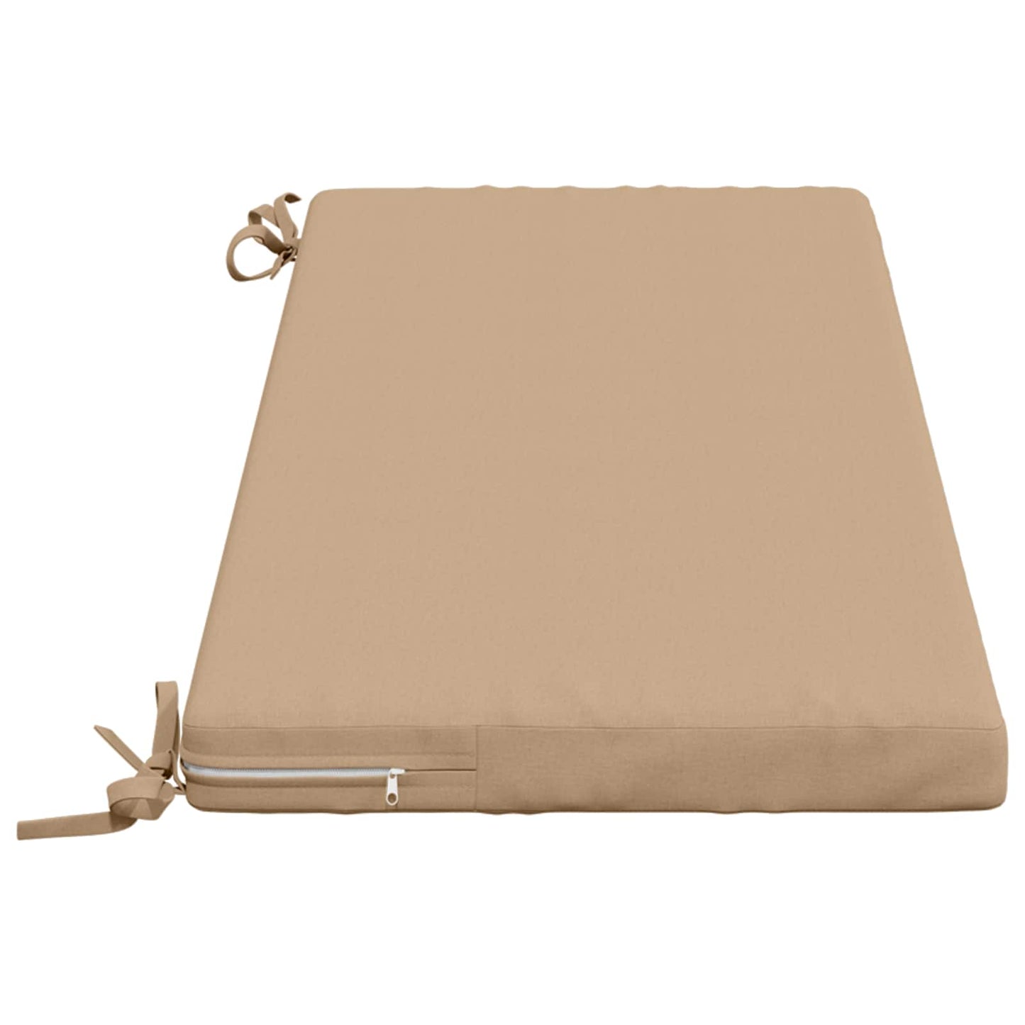 2-Piece Bench Cushions SOEST 2 pcs 100% Polyester Sand