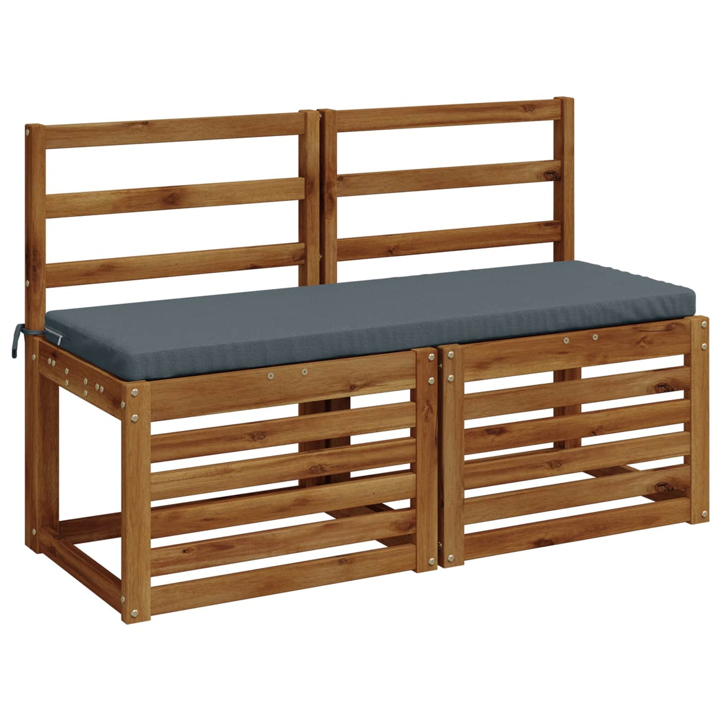 2-Piece Bench Cushions SOEST 2 pcs 100% Polyester Blue