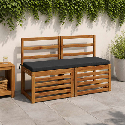 Bench Cushion SOEST 100% Polyester Dark Blue 120 x 40 x 5 cm