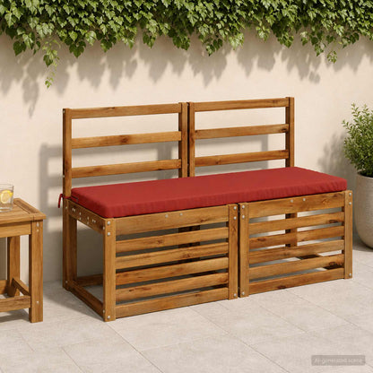 Bench Cushion SOEST 100% Polyester Red 110 x 40 x 5 cm