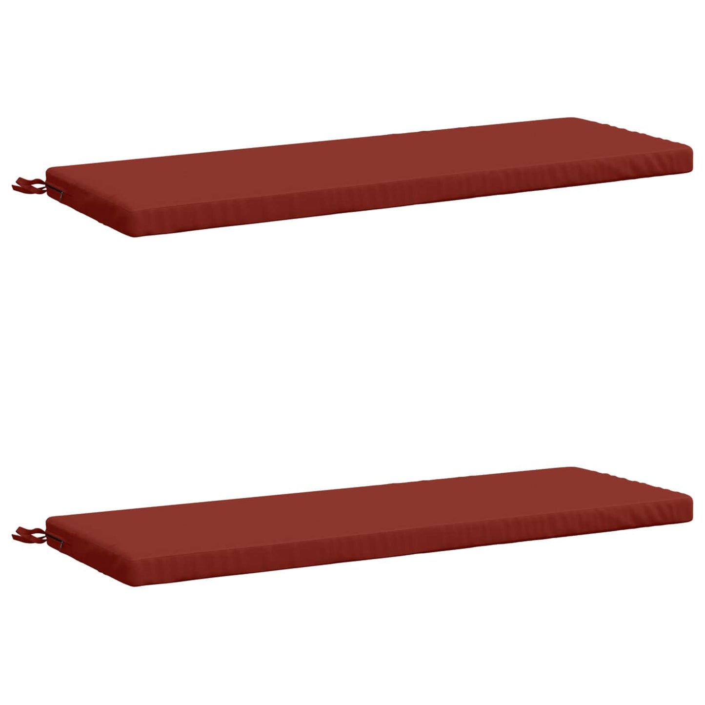 2-Piece Bench Cushions SOEST 2 pcs 100% Polyester Red