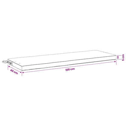 2-Piece Bench Cushions SOEST 2 pcs 100% Polyester Anthracite