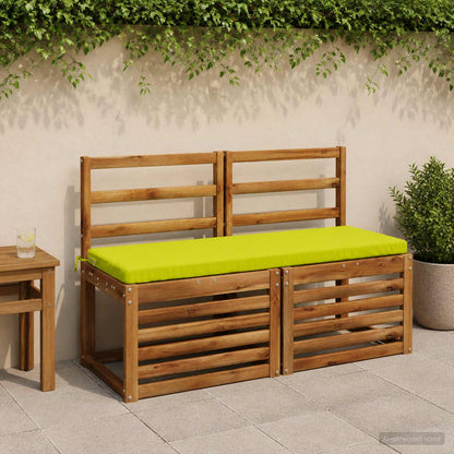2-Piece Bench Cushions SOEST 2 pcs 100% Polyester Bright Green