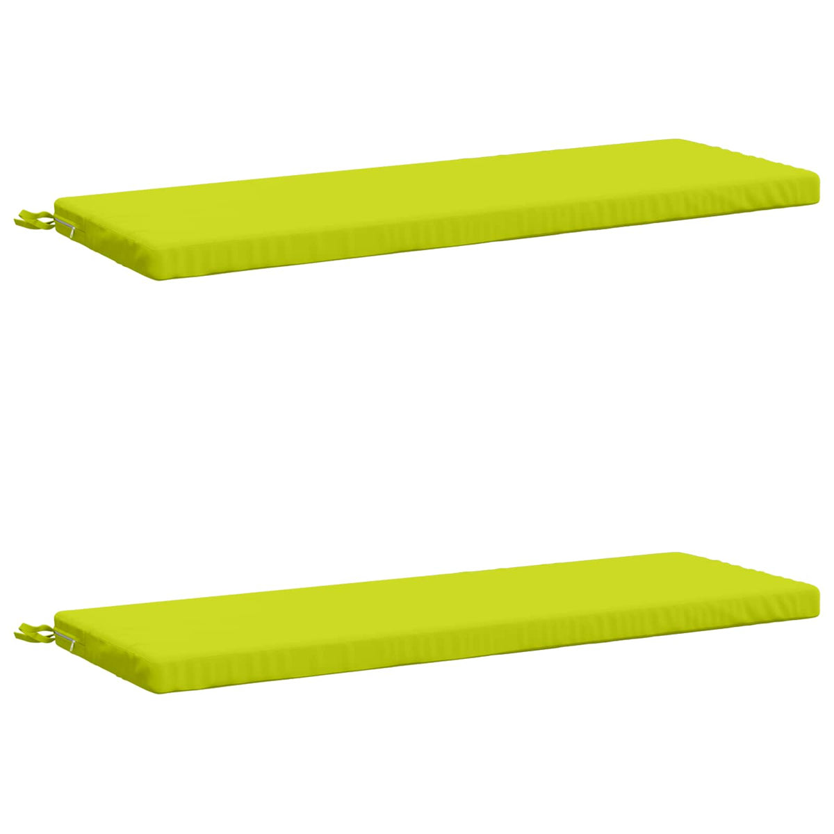 2-Piece Bench Cushions SOEST 2 pcs 100% Polyester Bright Green