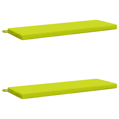 2-Piece Bench Cushions SOEST 2 pcs 100% Polyester Bright Green
