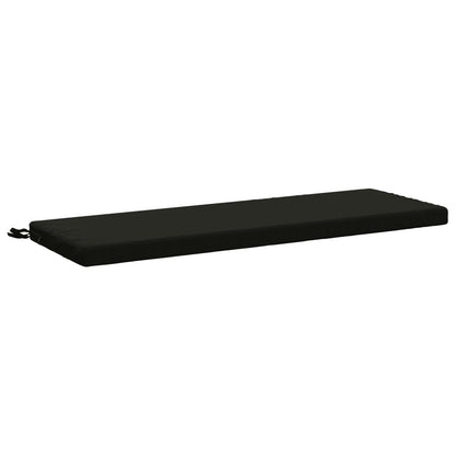 2-Piece Bench Cushions SOEST 2 pcs 100% Polyester Black