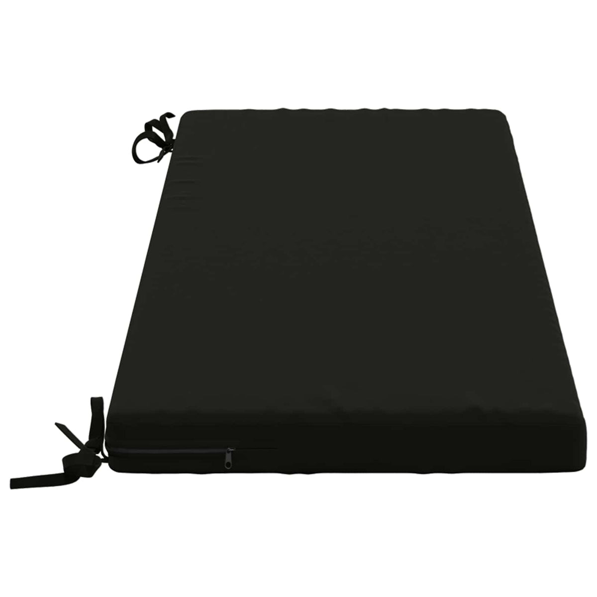 2-Piece Bench Cushions SOEST 2 pcs 100% Polyester Black