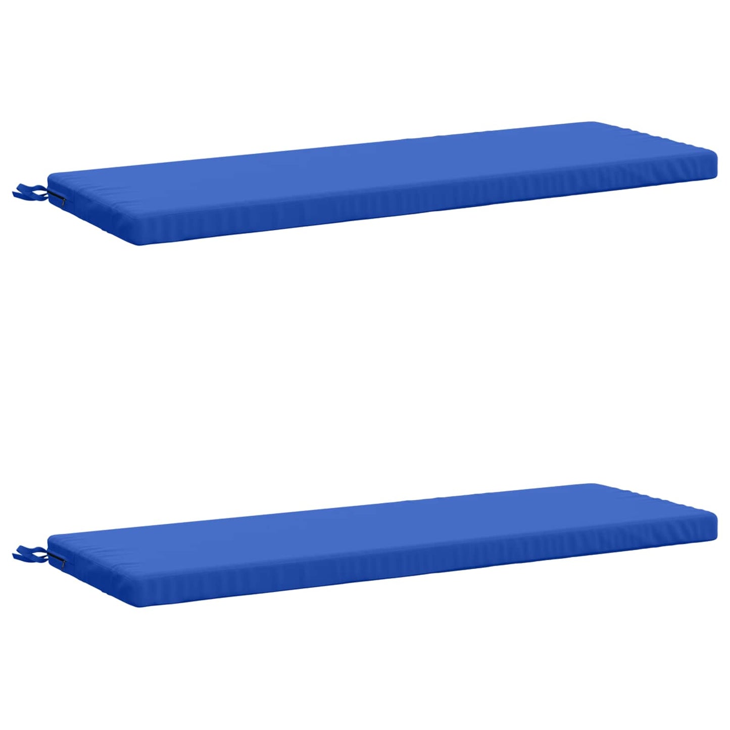 2-Piece Bench Cushions SOEST 2 pcs 100% Polyester Royal Blue