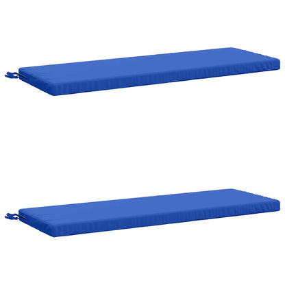2-Piece Bench Cushions SOEST 2 pcs 100% Polyester Royal Blue
