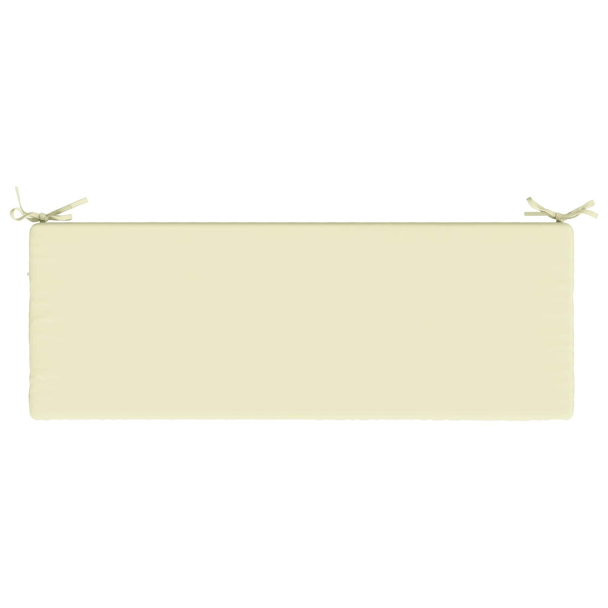 2-Piece Bench Cushions SOEST 2 pcs 100% Polyester Cream