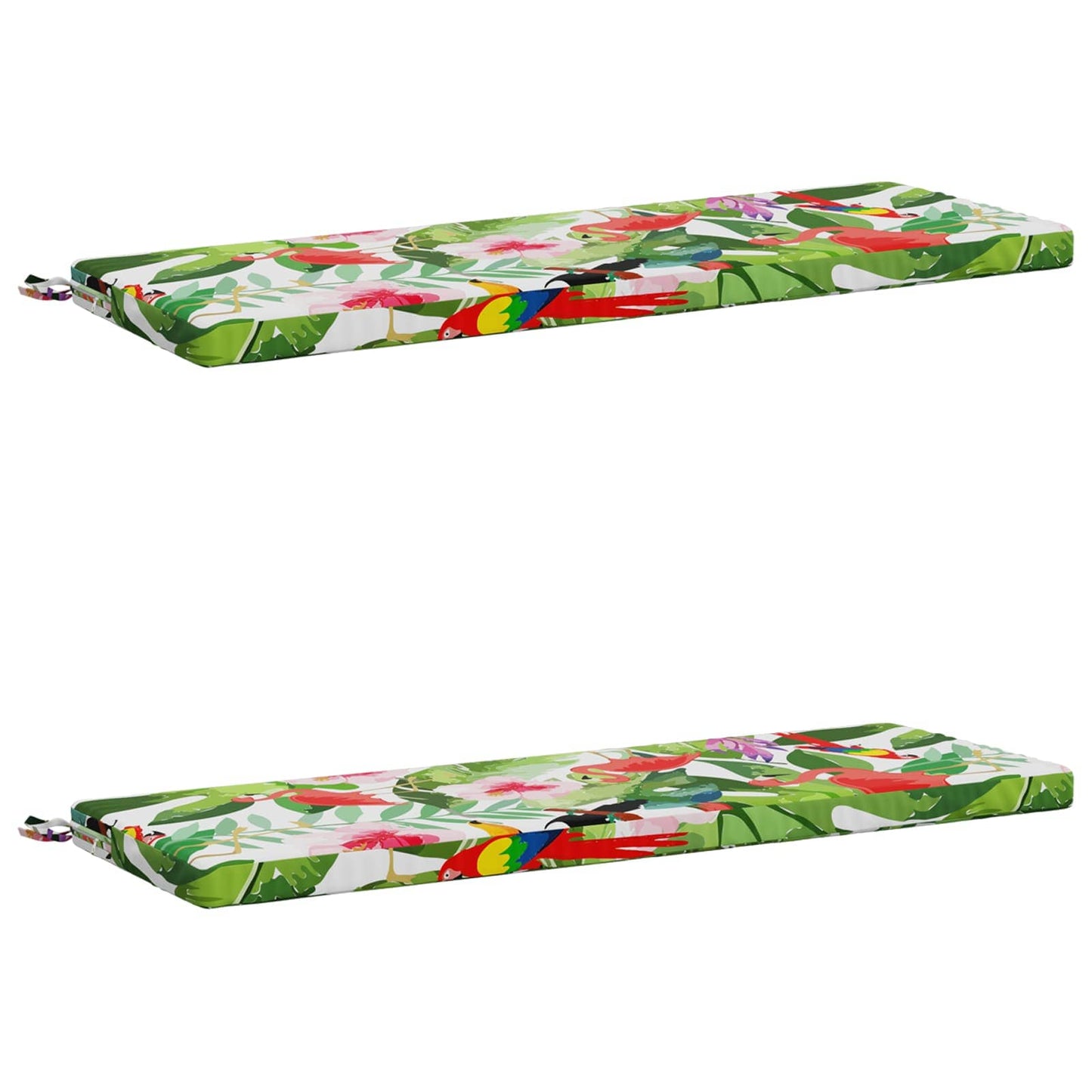 2-Piece Bench Cushions SOEST 2 pcs 100% Polyester Multicolour