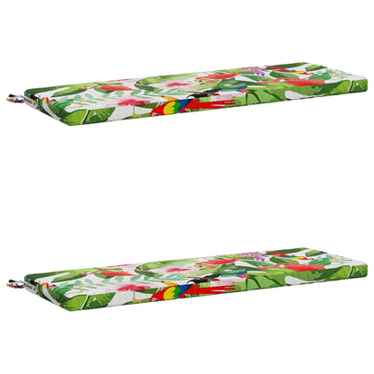 2-Piece Bench Cushions SOEST 2 pcs 100% Polyester Multicolour