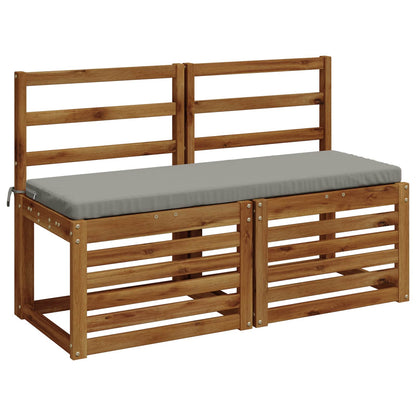 Bench Cushion SOEST 100% Polyester Grey 100 x 40 x 5 cm