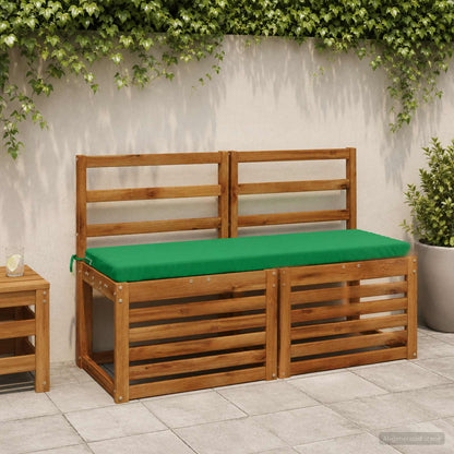 Bench Cushion SOEST 100% Polyester Green 120 x 40 x 5 cm