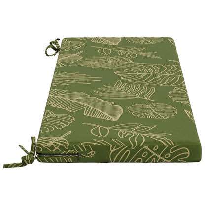Bench Cushion SOEST 100% Polyester Leaf Design 100 x 40 x 5 cm