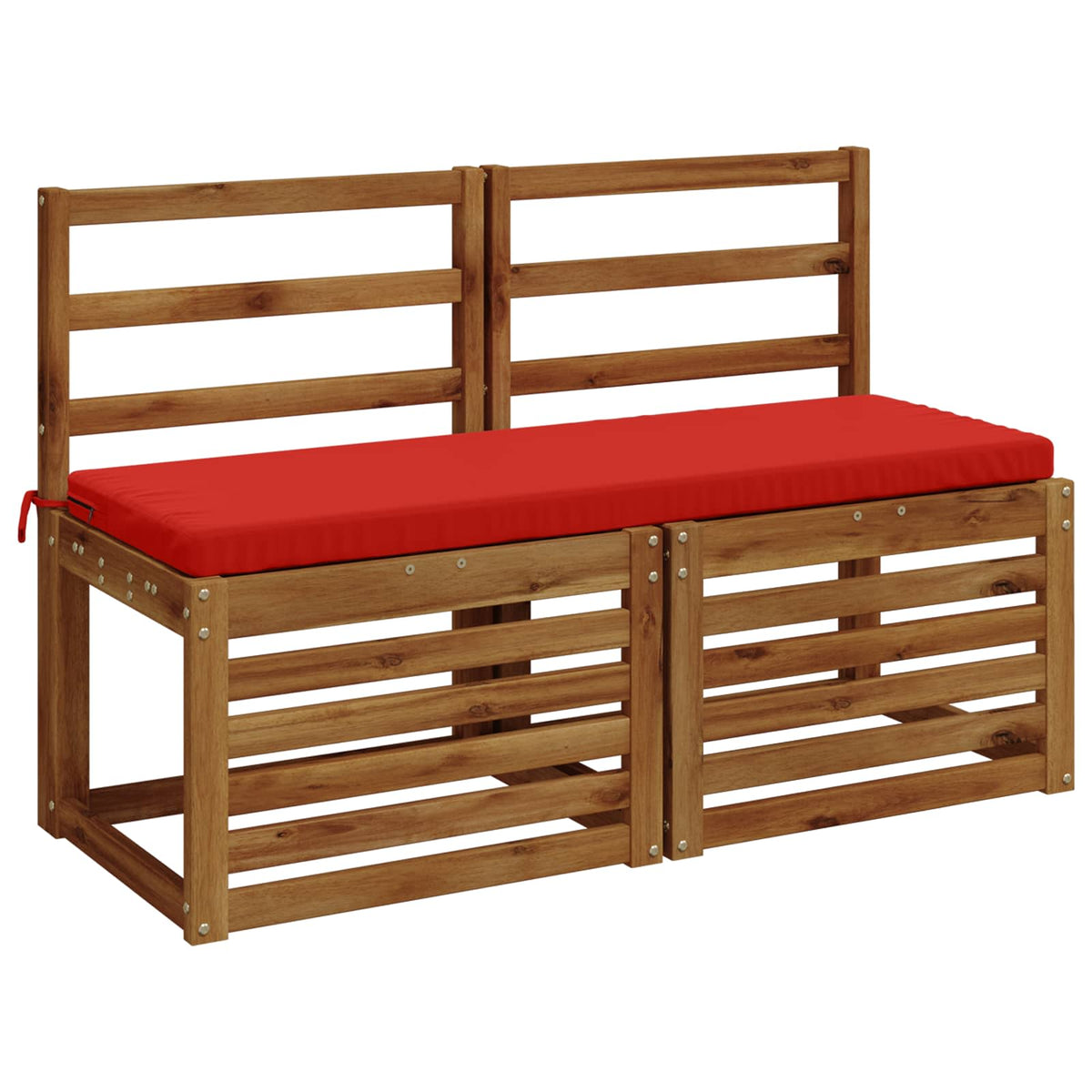 Bench Cushion SOEST 100% Polyester Red 100 x 40 x 5 cm