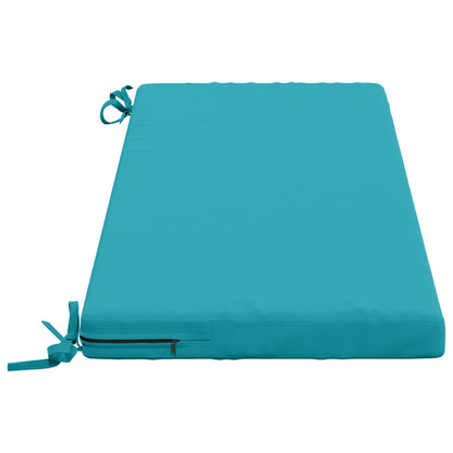 2-Piece Bench Cushions SOEST 2 pcs 100% Polyester Turquoise