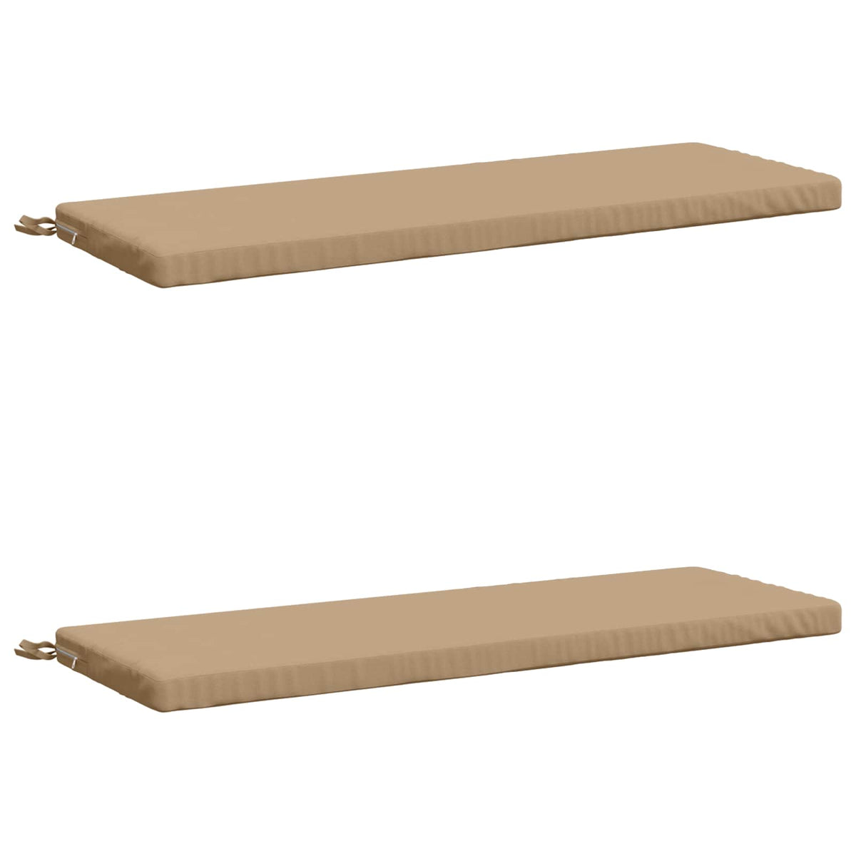 2-Piece Bench Cushions SOEST 2 pcs 100% Polyester Sand