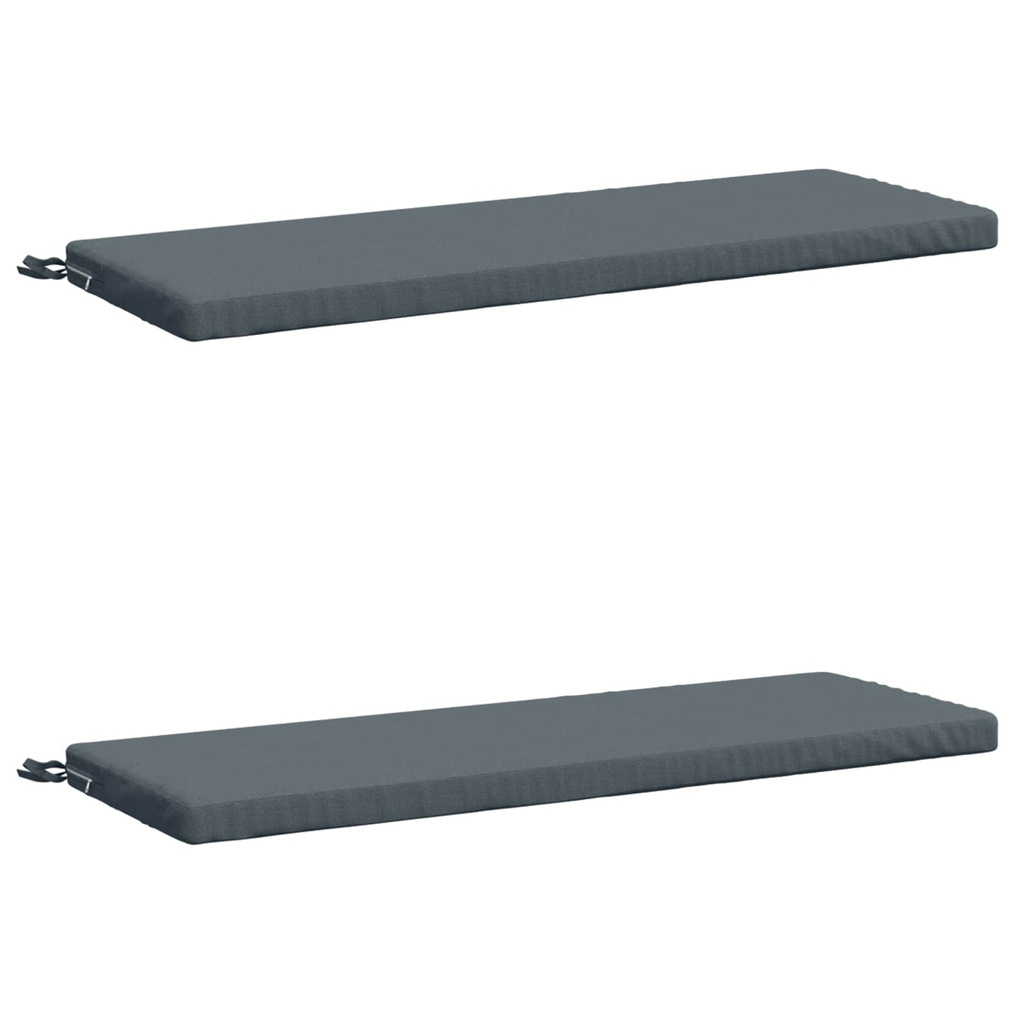 2-Piece Bench Cushions SOEST 2 pcs 100% Polyester Blue