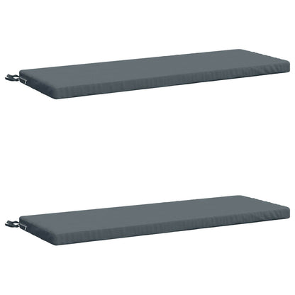 2-Piece Bench Cushions SOEST 2 pcs 100% Polyester Blue