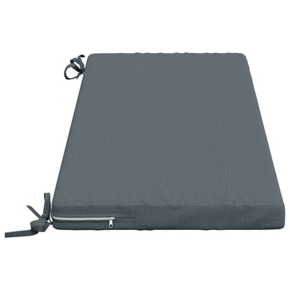 2-Piece Bench Cushions SOEST 2 pcs 100% Polyester Blue