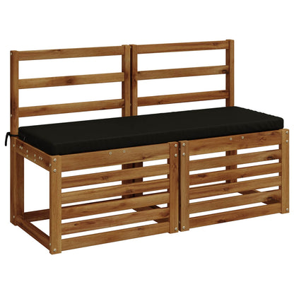 Bench Cushion SOEST 100% Polyester Black 110 x 40 x 5 cm