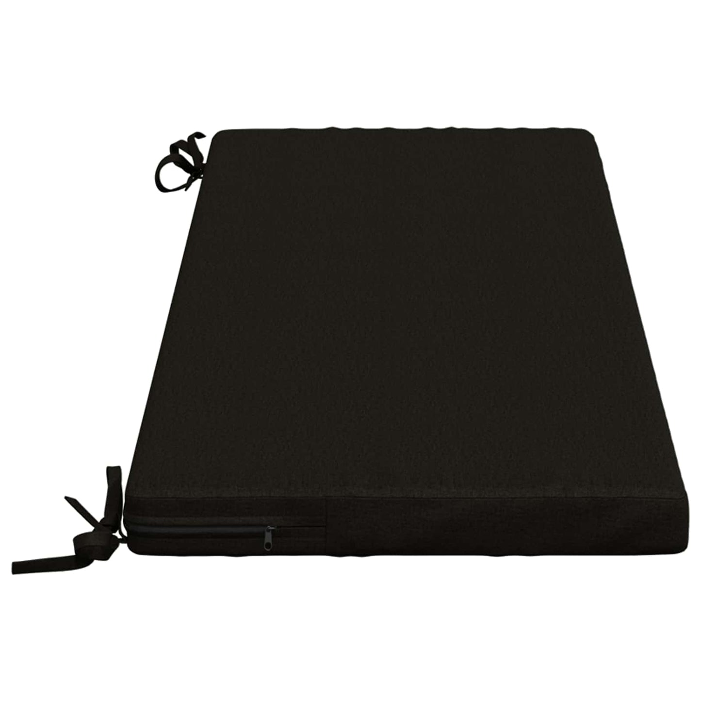2-Piece Bench Cushions SOEST 2 pcs 100% Polyester Black