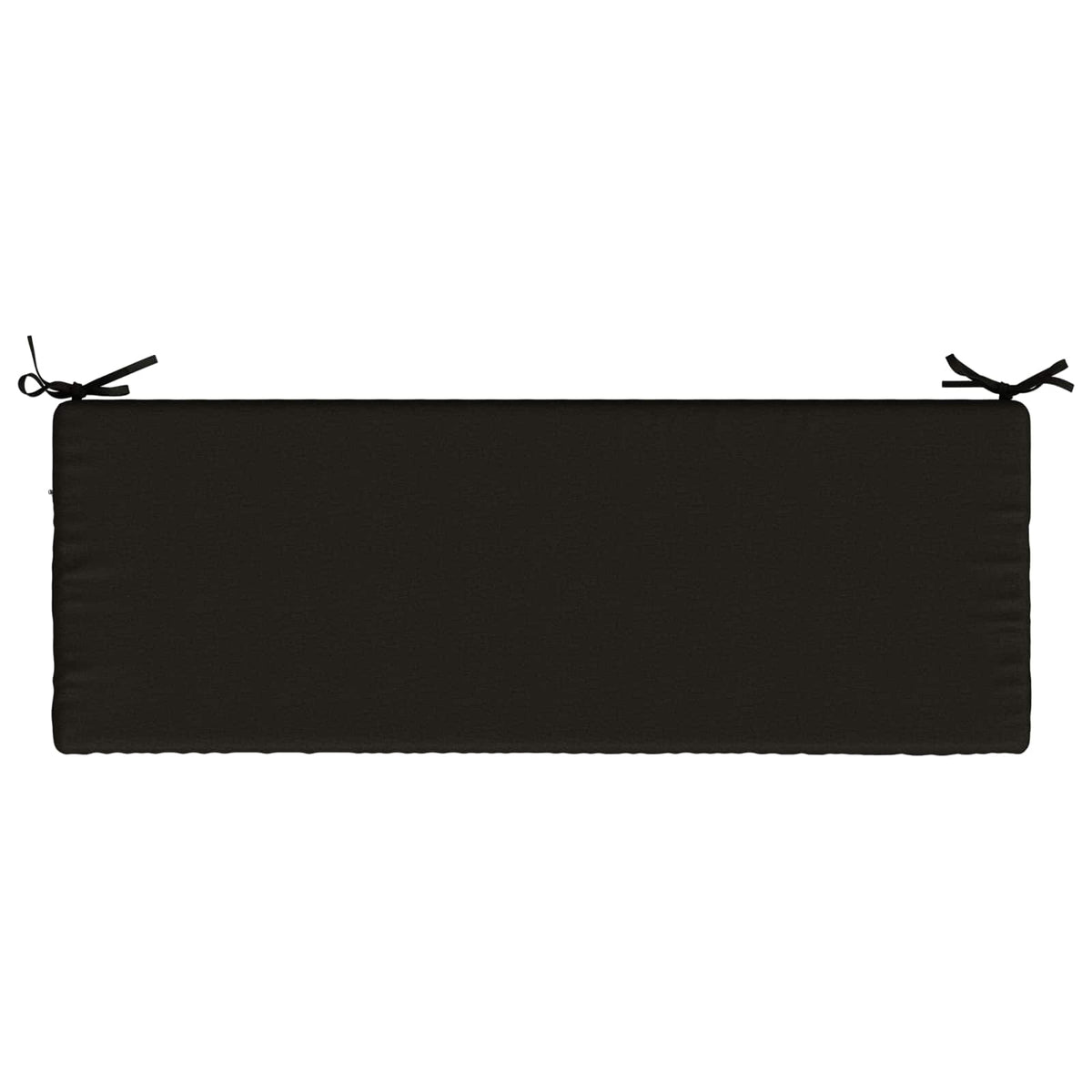 2-Piece Bench Cushions SOEST 2 pcs 100% Polyester Black