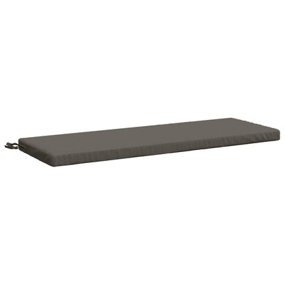 Bench Cushion SOEST 100% Polyester Grey 110 x 40 x 5 cm