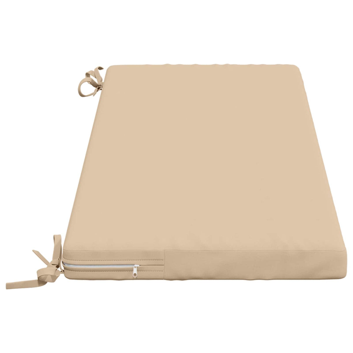 2-Piece Bench Cushions SOEST 2 pcs 100% Polyester Cream