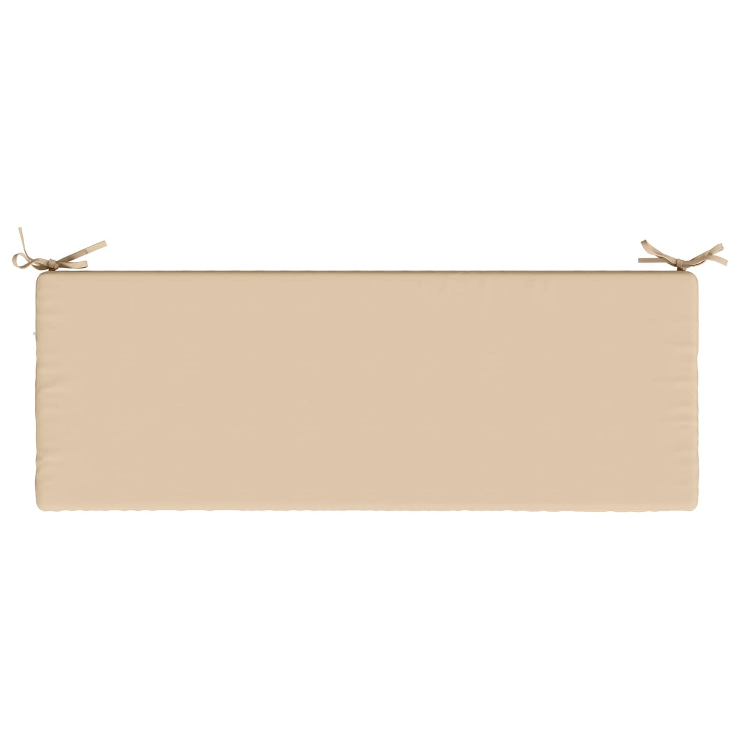2-Piece Bench Cushions SOEST 2 pcs 100% Polyester Cream