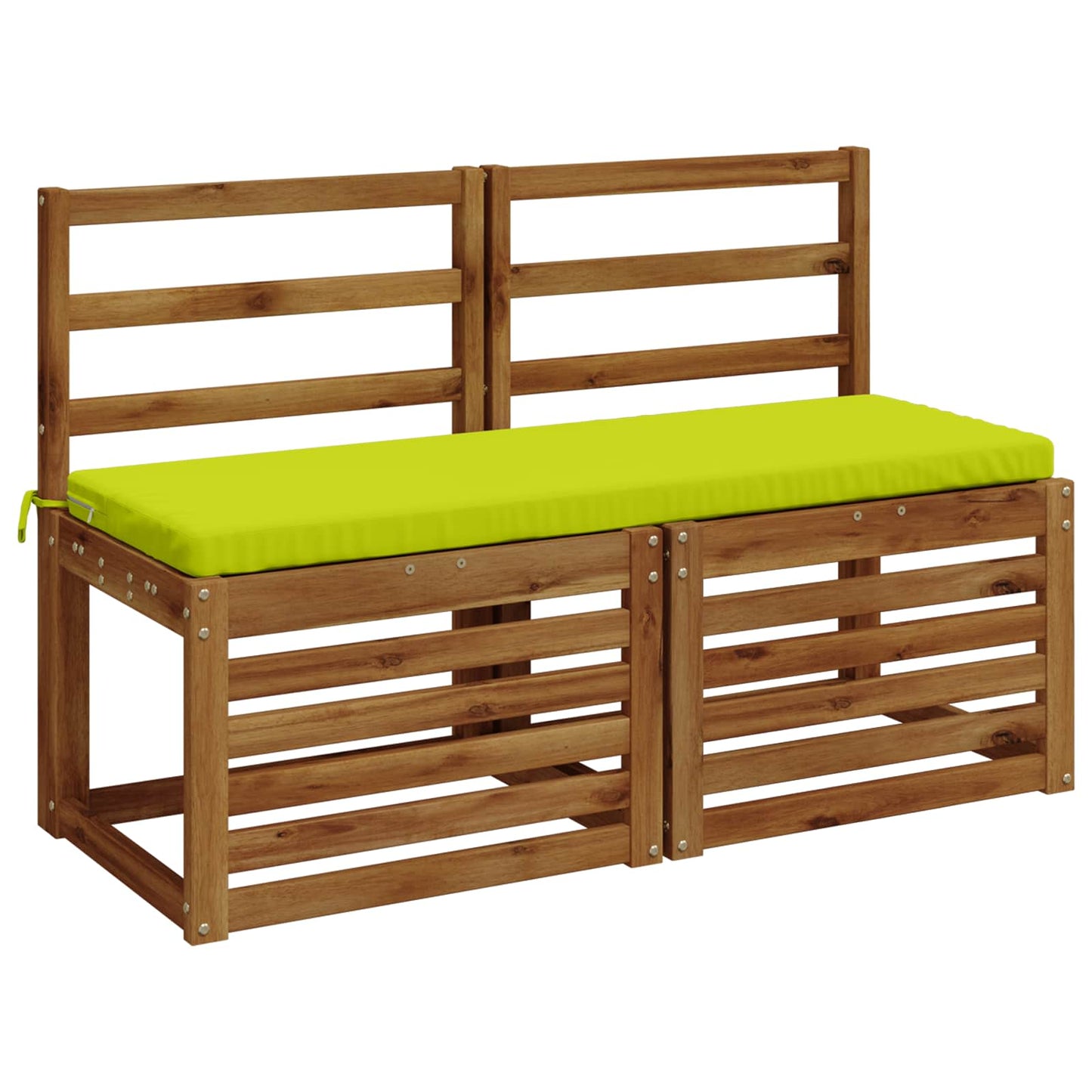 2-Piece Bench Cushions SOEST 2 pcs 100% Polyester Bright Green