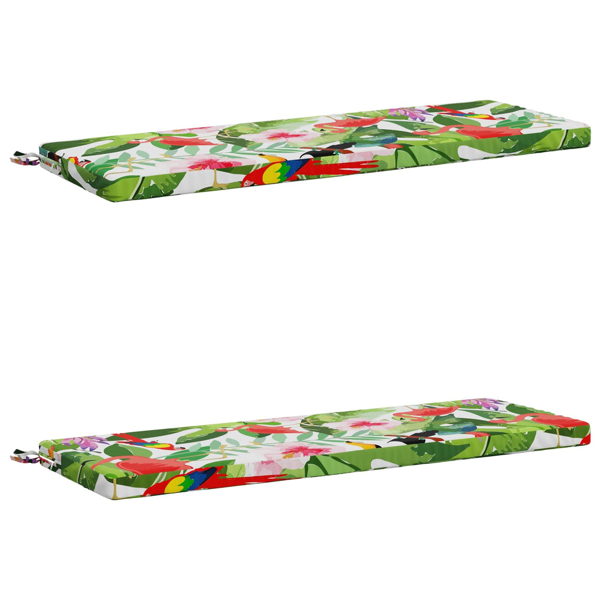 2-Piece Bench Cushions SOEST 2 pcs 100% Polyester Multicolour